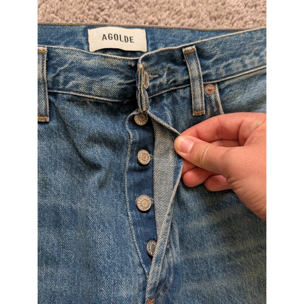 NWT Agolde Jeans Womens 28 (Fits 30x29) 90s Pinch Waist High Rise Circulate Wash - Picture 7 of 16
